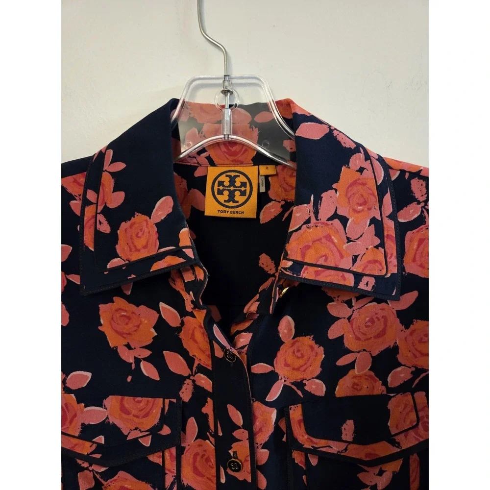 Tory Burch silk blouse-size 2 - Picture 1 of 5